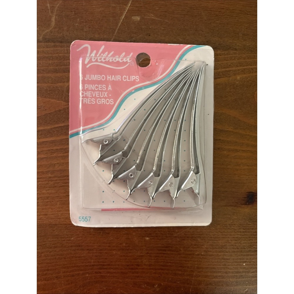 Wilhold 6 Jumbo Hair Clips #5557‎